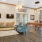 a living room with a wood floor
